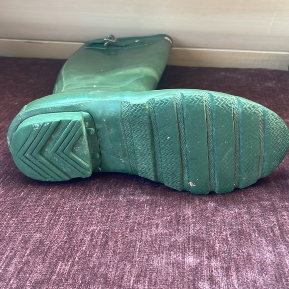Hunter Original Tall Rain Boot, Green, 37 - Picture 7 of 9